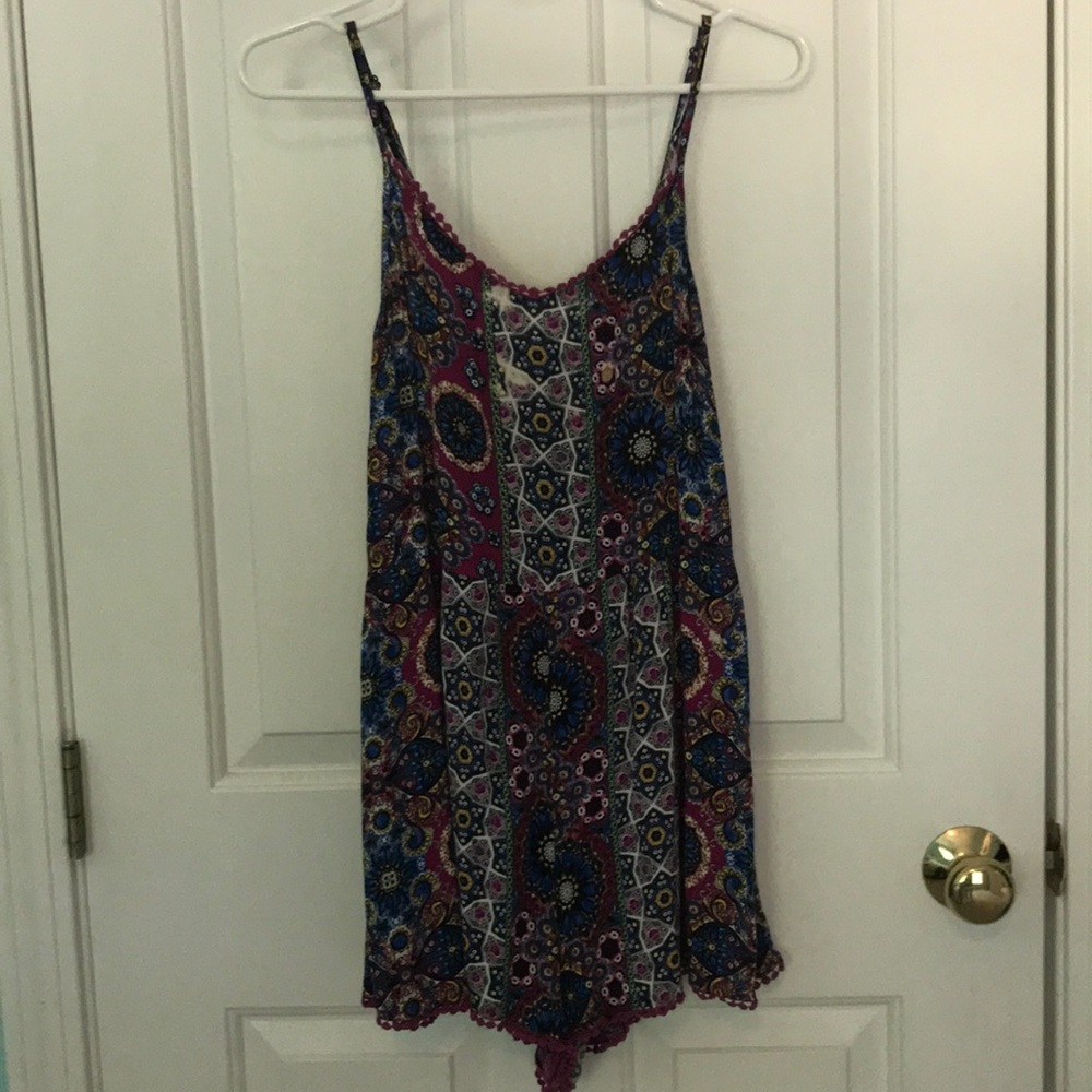 multicolored romper
